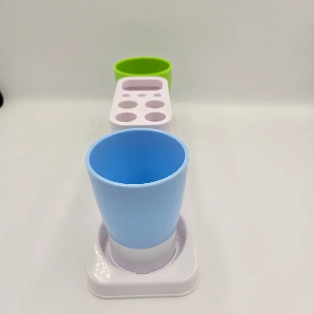 Toothbrush Holder Bathroom Organizer Cups